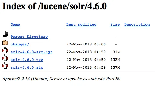 Directory listing in Apache