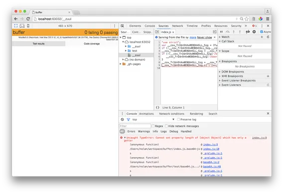 unhelpful stacktrace