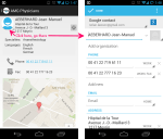 Adding a contact in the physicians app.