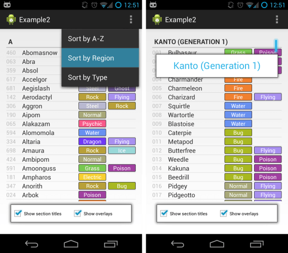 Pokémon sorted by region.