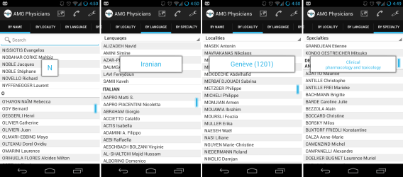 Small, normal, large, and xlarge overlays in my AMG Geneva app.