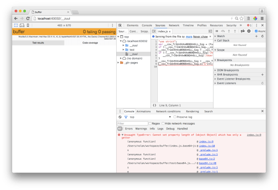 unhelpful stacktrace