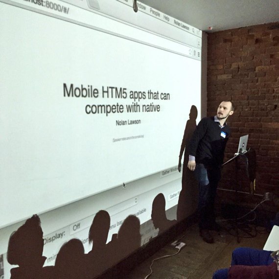 I was the first to speak at four different BoroJS meetups – superfecta!