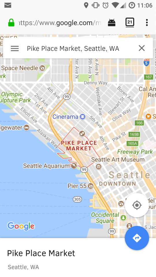 Google Maps running in Firefox