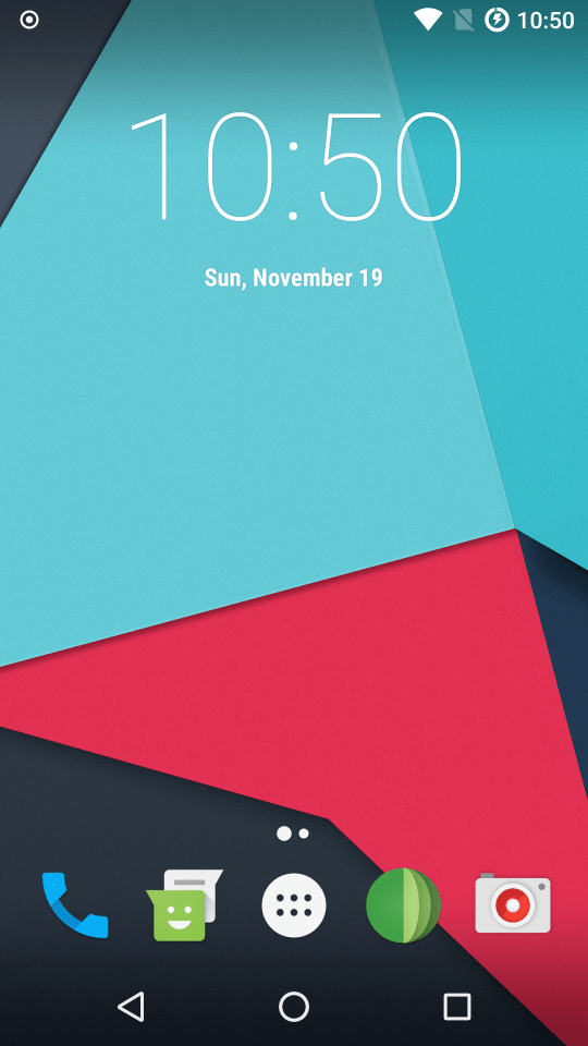 Default homescreen on LineageOS