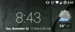 Weather and time widget on my&nbsp;homescreen