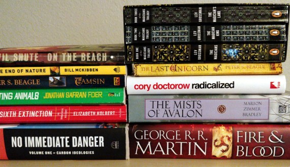 Photo of books on a desk